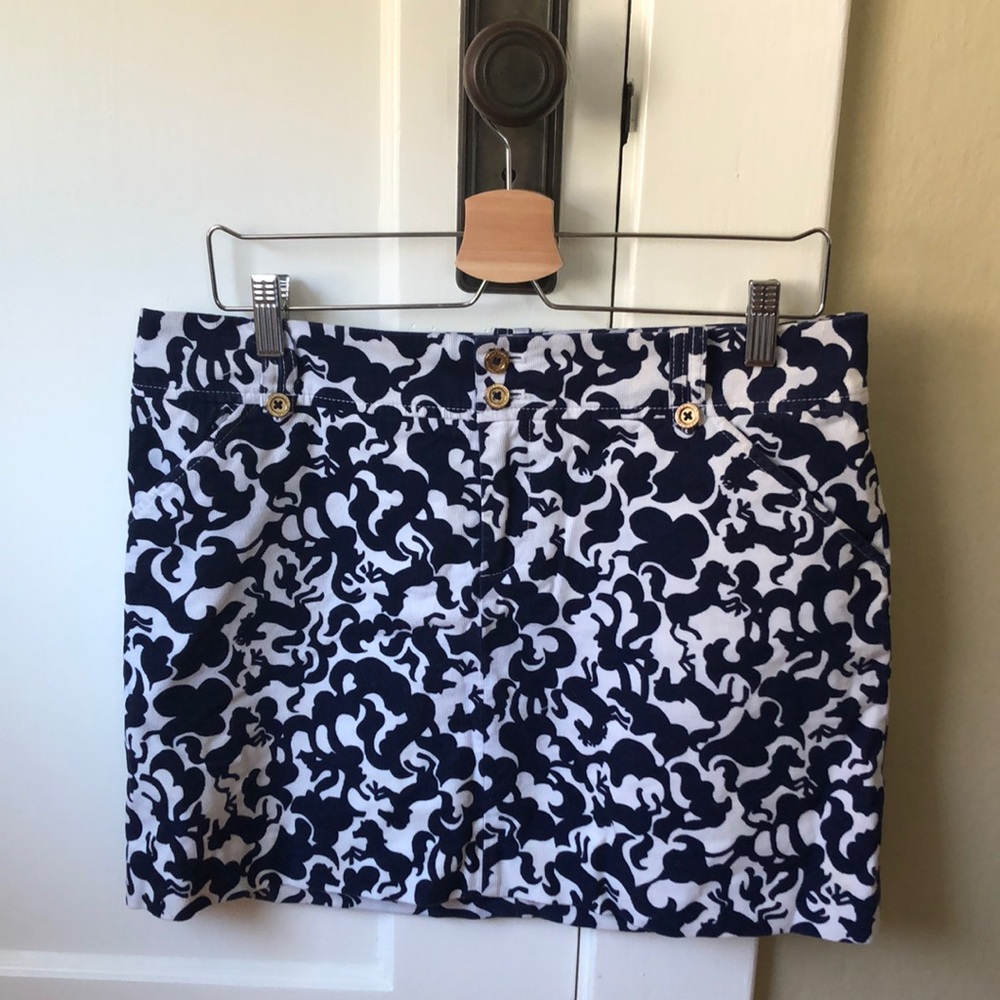 Lilly Pulitzer Horse of Course Corduroy Skirt, 8